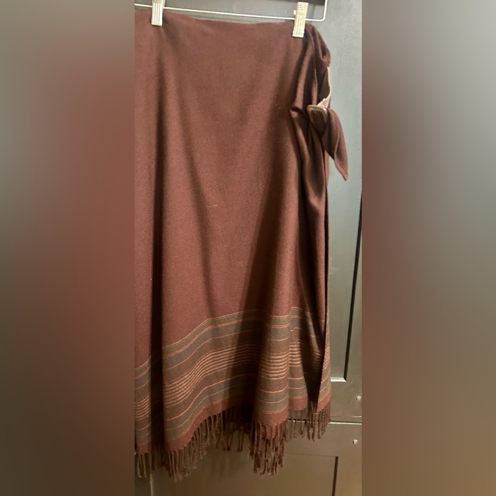 Ralph Lauren Rich Brown wool skirt